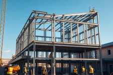 Professional design & construction of prefabricated steel frame townhouses