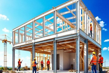 An toàn tuyệt đối khi thi công nhà phố bằng khung thép tiền chế