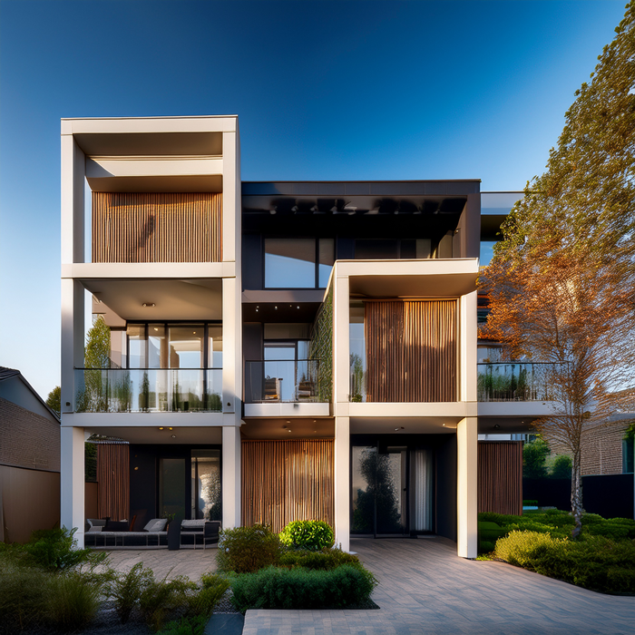 Mixed-use townhouse office