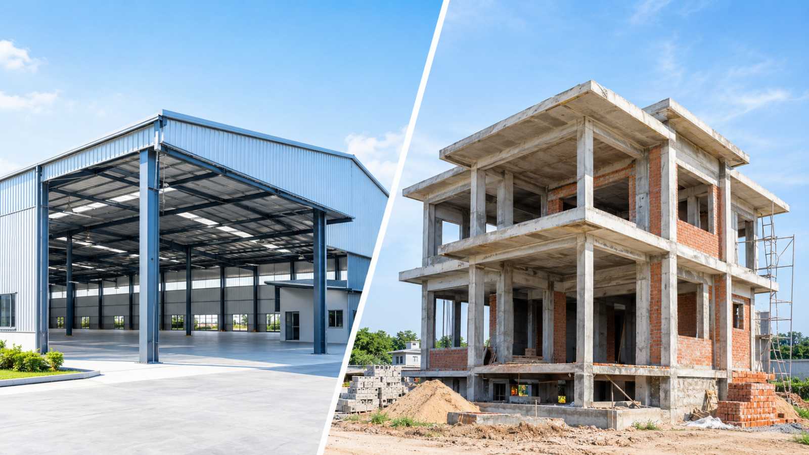 So Sánh Nhà Tiền Chế Và Nhà Bê Tông: Nên Chọn Phương Án Nào?